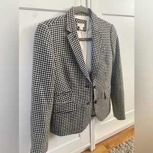 J. Crew houndstooth wool schoolboy blazer size 0